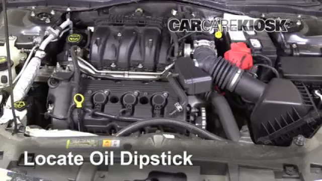 2012 Ford Fusion SEL 3.0L V6 FlexFuel Aceite Controlar nivel de aceite